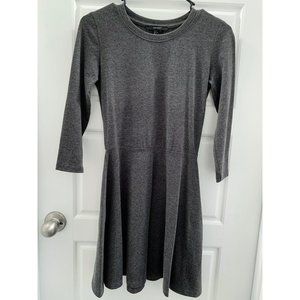 Charcoal fitted Dress Long Sleeve | Forever 21